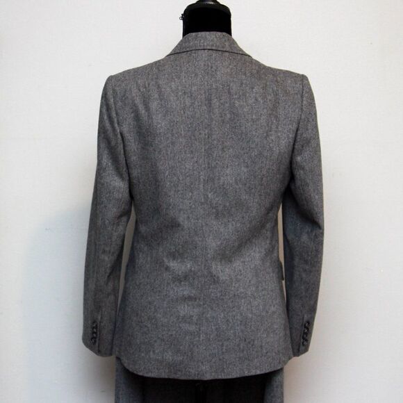 Vintage Evan Picone Womens Jacket Blazer Size Small Black Wool Academia - Picture 5 of 16